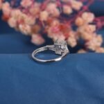 Baguette Side Stones Radiant Cut Moissanite Diamond Engagement Ring in 950 Platinum - Image 7