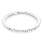 1.00 CT Moissanite Diamond Half Eternity Wedding Band in 950 Platinum - Image 2