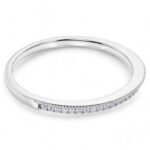 1.00 CT Moissanite Diamond Half Eternity Wedding Band in 950 Platinum - Image 2