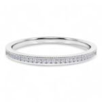 1.00 CT Moissanite Diamond Half Eternity Wedding Band in 950 Platinum - Image 4