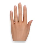 1.00 CT Moissanite Diamond Half Eternity Wedding Band in 950 Platinum - Image 4