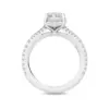 radiant cut natural diamond engagement ring in 950 platinum