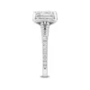 2.5ct radiant cut natural diamond engagement ring