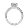 emerald cut natural diamond engagement ring in 950 platinum