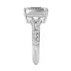 3.09ct emerald cut natural diamond engagement ring