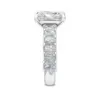 3.58ct radiant cut natural diamond engagement ring